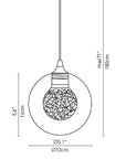 Riverdale 3 - Light Cluster Pendant - From Where -