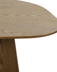 Roche Brown Ash Geometric Coffee Table - From Where Finds -