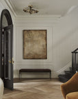 Rodin Brown Velvet Bench - From Where -