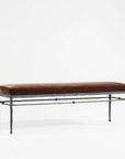 Rodin Brown Velvet Bench - From Where -