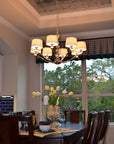 Rondo Crystal Glass Ball Chandelier - From Where -