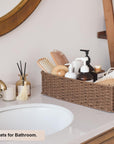Rope Toilet Tank Topper Wicker Basket - From Where -