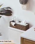 Rope Toilet Tank Topper Wicker Basket - From Where -