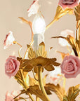 Rose Candelabra Metal Chandelier - From Where -