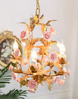 Rose Candelabra Metal Chandelier - From Where -