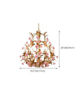 Rose Candelabra Metal Chandelier - From Where -