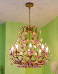 Rose Candelabra Metal Chandelier - From Where -