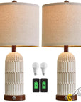 Roslyn Metal USB Table Lamp (Set of 2) - From Where -