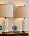 Roslyn Metal USB Table Lamp (Set of 2) - From Where -