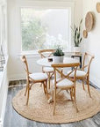 Round Braided Jute Rug - From Where -