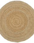 Round Braided Jute Rug - From Where -