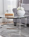 Round Clear Glass Coffee Table - From Where -