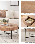 Round Coffee Table with Storage - From Where -