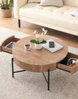Round Coffee Table with Storage - From Where -