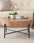 Round Coffee Table with Storage - From Where -
