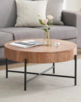 Round Coffee Table with Storage - From Where -