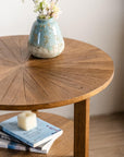 Round End Table with Storage - From Where -
