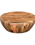Round Mango Wood Coffee Table - From Where -