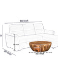 Round Mango Wood Coffee Table - From Where -