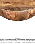 Round Mango Wood Coffee Table - From Where -