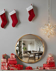 Round Metal Framed Accent Mirror - From Where -
