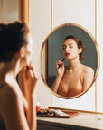 Round Metal Framed Accent Mirror - From Where -