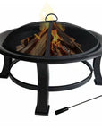 Round Outdoor Wood Burning Fire Pit - From Where -