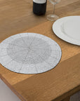 Round Placemat White Set of 4 - From Where -