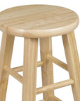 Round - Seat 24 - Inch Kitchen Stools - From Where -