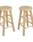 Round - Seat 24 - Inch Kitchen Stools - From Where -