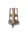 Round Solid Pine Wood Bistro Table - From Where -