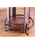 Round Solid Pine Wood Bistro Table - From Where -