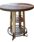 Round Solid Pine Wood Bistro Table - From Where -