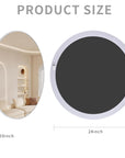 Round Wall Mirror 24 Inch - From Where -