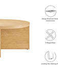 Round Wood Coffee Table - From Where -