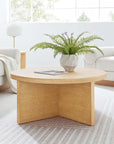 Round Wood Coffee Table - From Where -