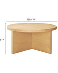 Round Wood Coffee Table - From Where -