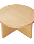 Round Wood Coffee Table - From Where -