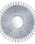 Round Wood Frame with Sunburst Design - From Where -
