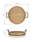 Round Wood Serving Tray - From Where -