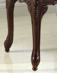Roundhill Furniture Traditional Ornate Detailing Wood End Table - From Where -