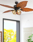 Royal Palm 52" Tropical Ceiling Fan - From Where -