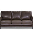 Rubin 85" Bonded Leather Sofa - From Where -