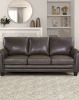 Rubin 85" Bonded Leather Sofa - From Where -