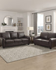 Rubin 85" Bonded Leather Sofa - From Where -