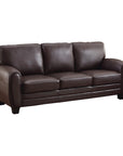 Rubin 85" Bonded Leather Sofa - From Where -