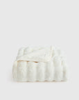 Ruched Faux Fur Throw - From Where Finds -