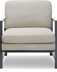 Russell Linen Accent Chair - From Where -