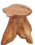 Rustic Cedar Stump End Table - From Where -
