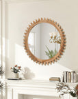 Rustic Farmhouse Circle Mirror - From Where -